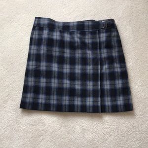 Plaid faux kilt